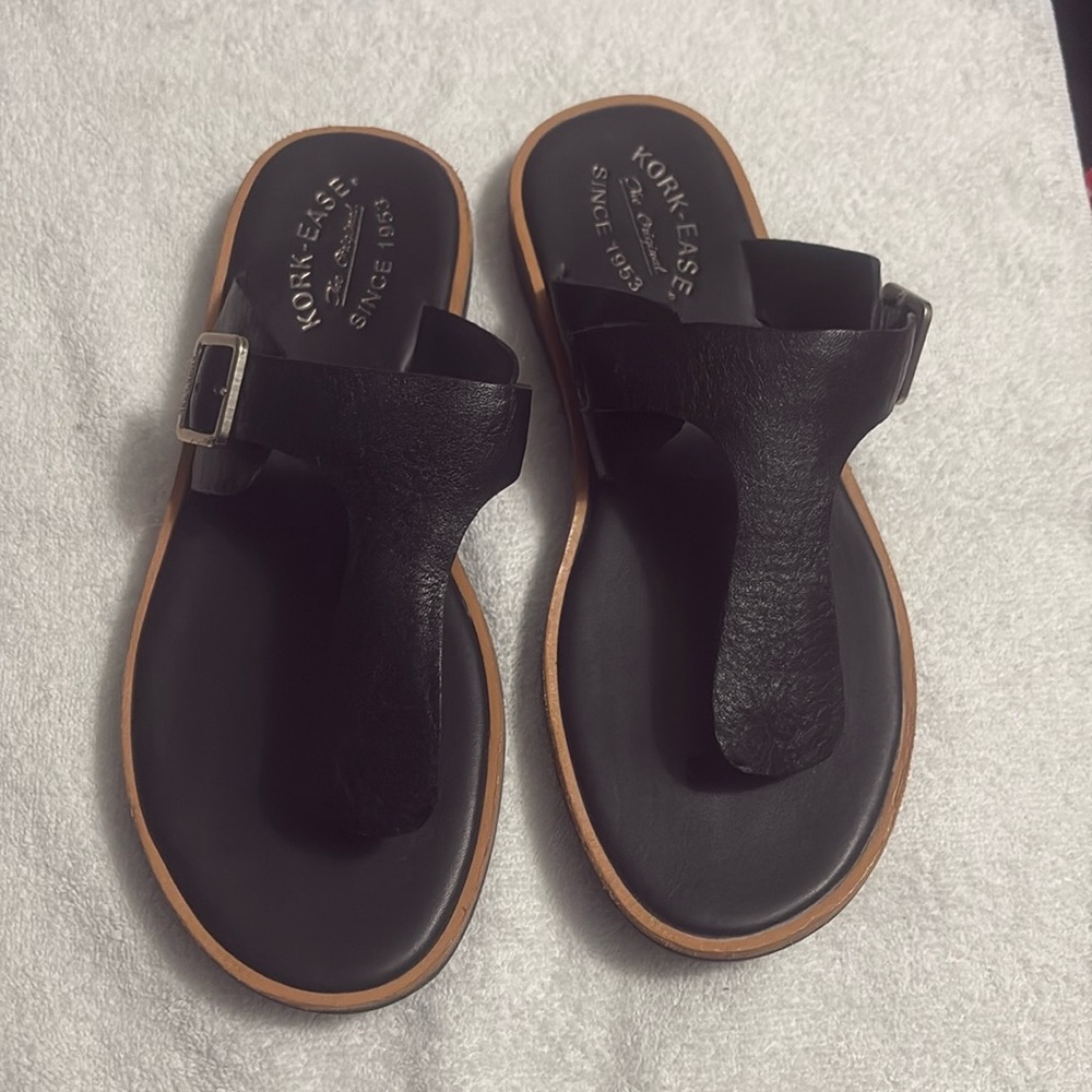 Kork-Ease Belmont Slide Thong Sandals - Size 8 - LIKE NEW